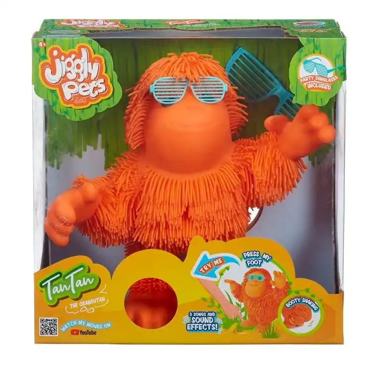 Jiggly Pets Tan Tan The Orangutan Assorted Styles