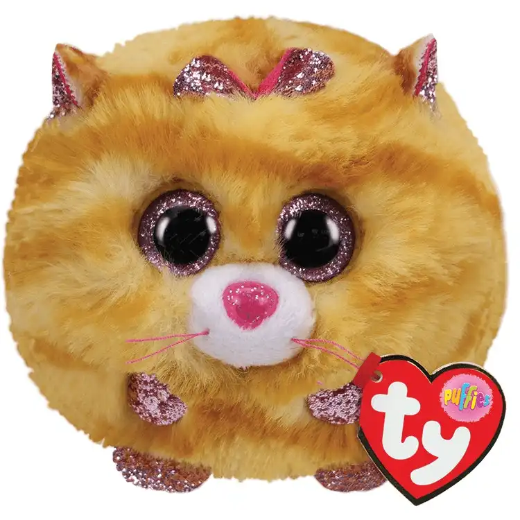 Ty Beanie Boos - Puffies - Tabitha - Yellow Cat 10cm