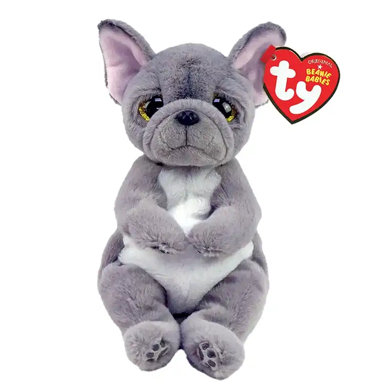 Ty - Beanie Bellies - Wilfred Grey Dog Small 20cm