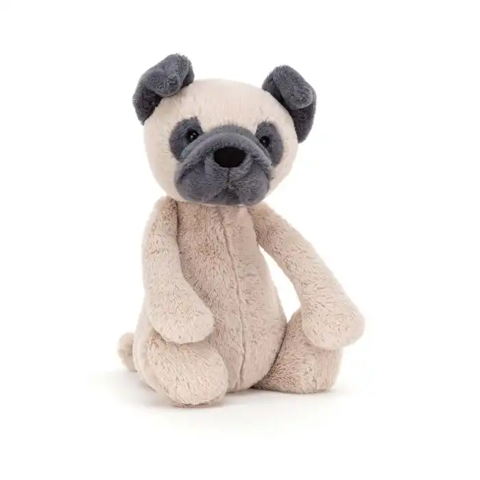 Jellycat Bashful Pug Medium Brown 31x12x15cm