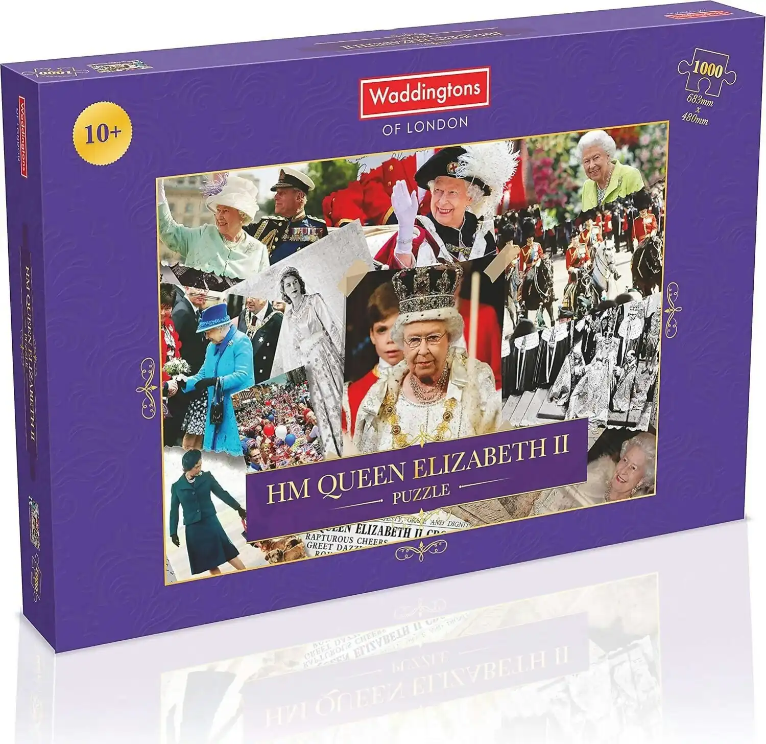 Queen Elizabeth 2 Jigsaw Puzzle 1000pc - Waddingtons Winning Moves