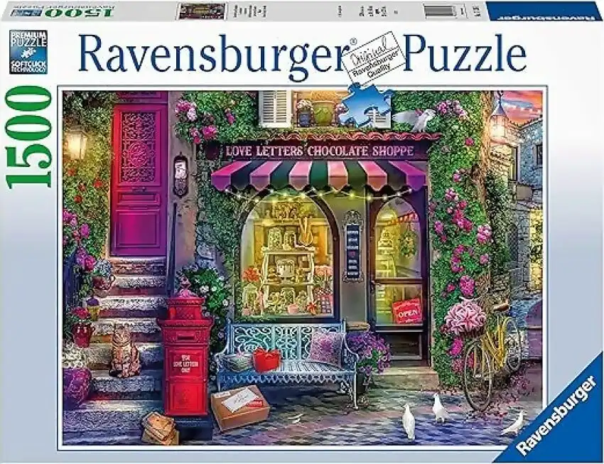 Ravensburger - Love Letters Chocolate Shop Jigsaw Puzzle 1500 Pieces