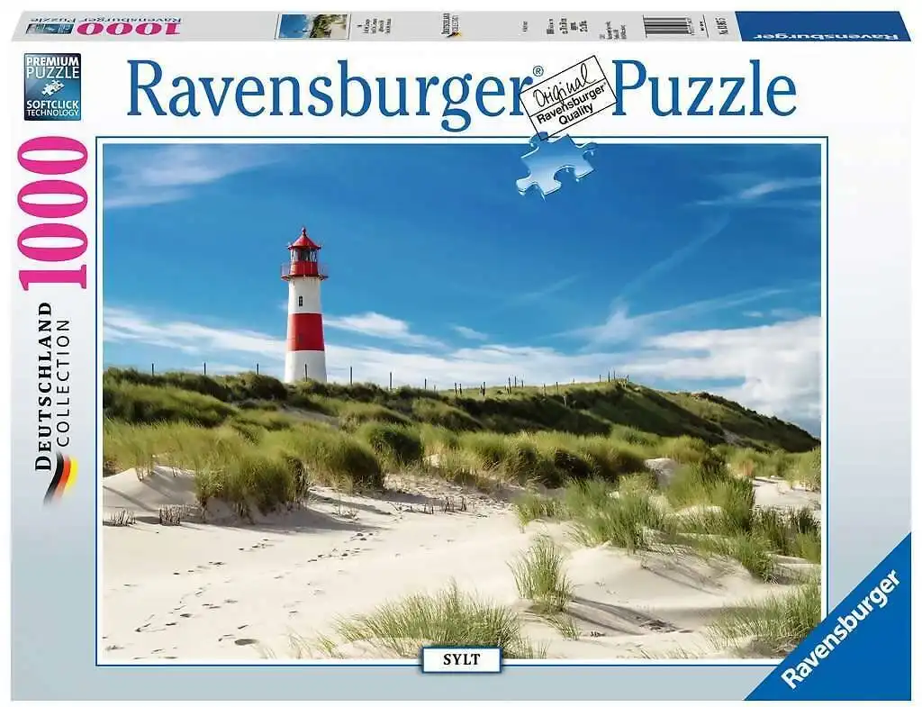 Ravensburger - Lighthouse In Sylt North Sea Beach Motif - Jigsaw Puzzle 1000 Pieces