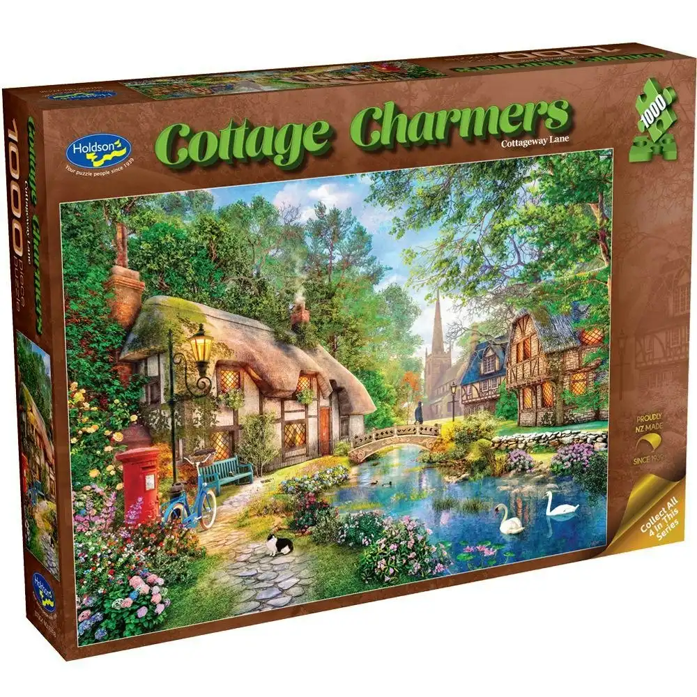 Holdson - Cottageway Lane - Cottage Charmers Jigsaw Puzzle 1000 Pieces