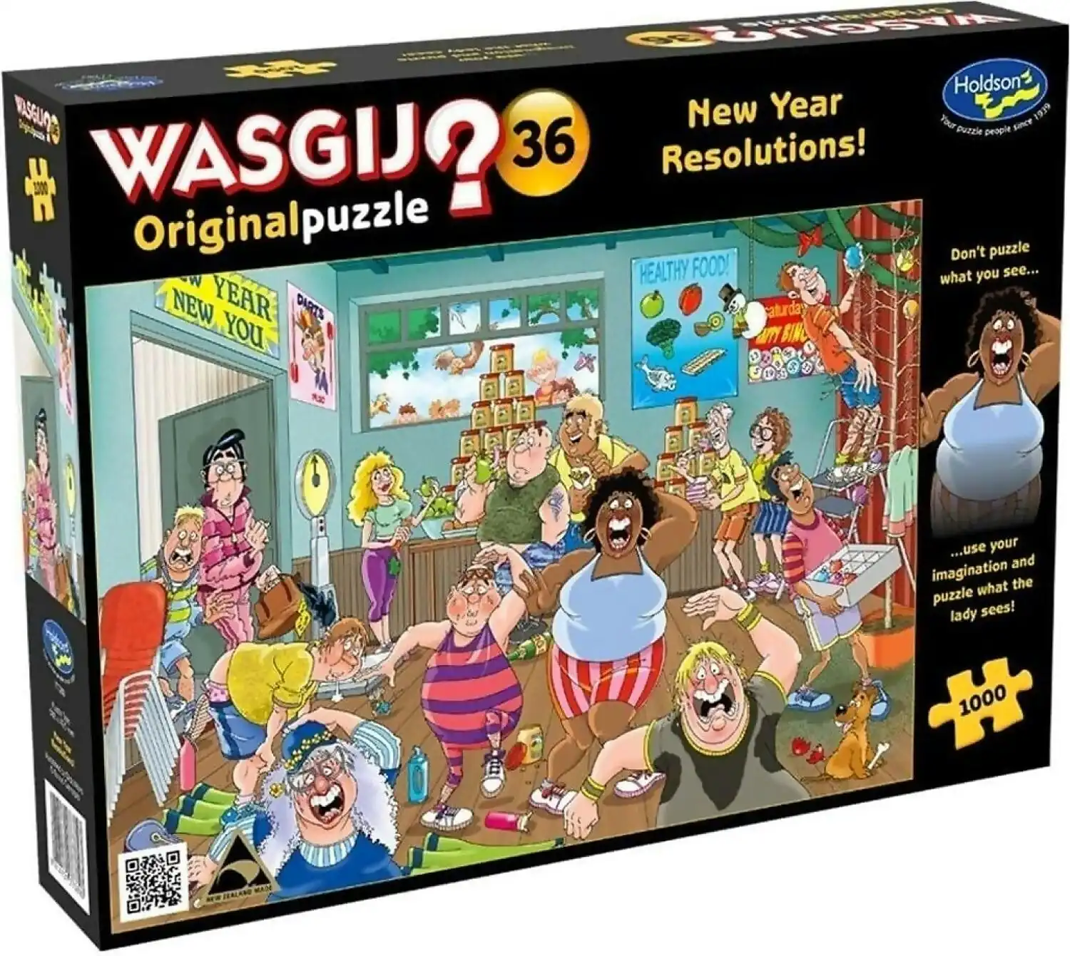 Wasgij - Original 36 - New Year Resolutions - Holdson Jigsaw Puzzle 1000pc