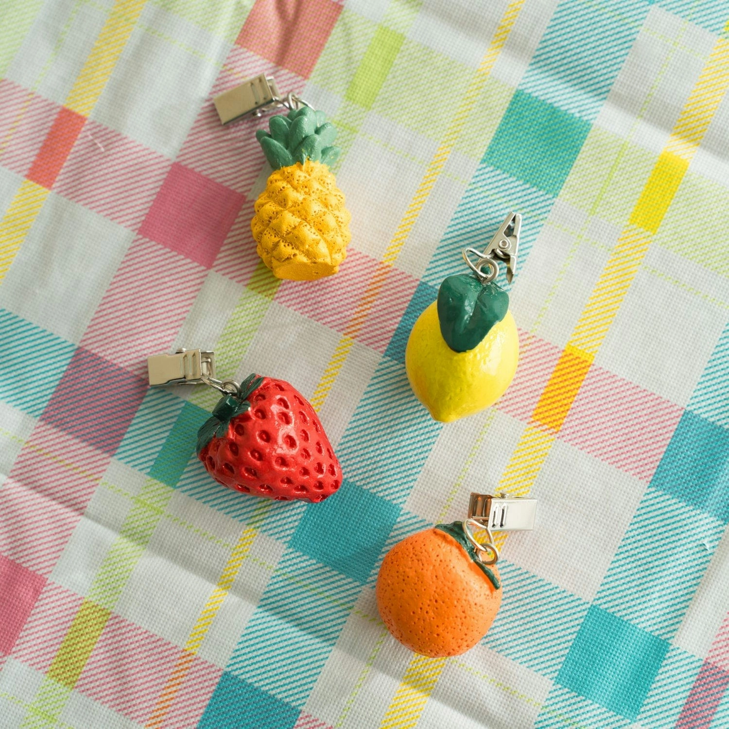 Set of 4 Tablecloth Weights - Fruit Designs