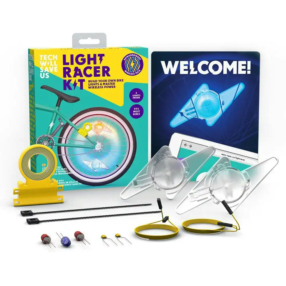 TechWillSaveUs DIY Light Racker Kit for Kids/Children Bike 8y+ Educational Toy