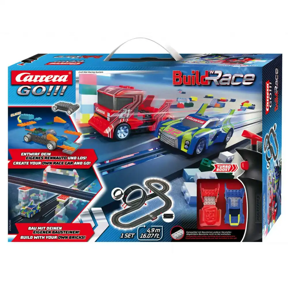 Carrera Go 4.9m Build n Race Construction Car/Race Track Set 6y+ Kids/Child Toy