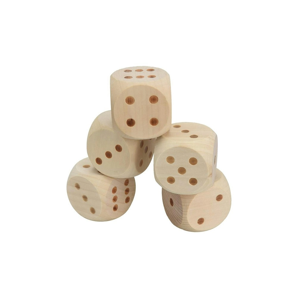 Formula Sports 5cm Yatzy Outdoor Wooden Dice Play Toy w/ Score Sheet Kids 6y+