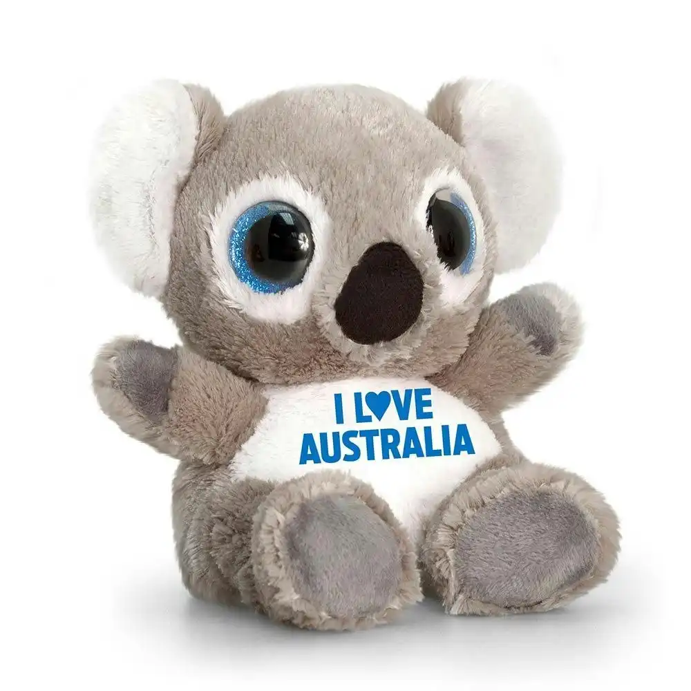 Animotsu 25cm I Love Australia Koala Kids Animal Soft Plush Stuffed Toy Grey 3y+