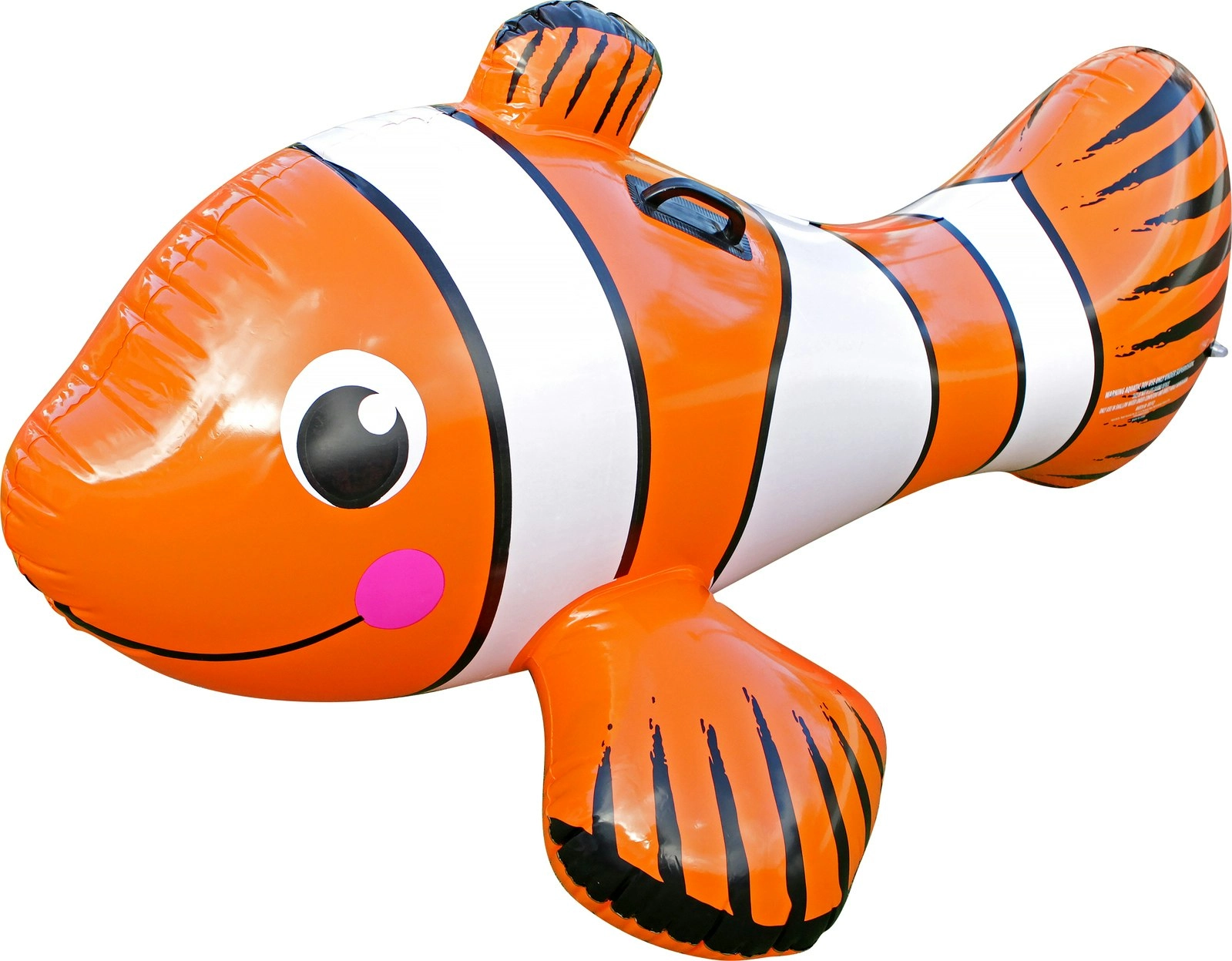 Airtime 147x87cm Inflatable Ride on Clown Fish Beach/Pool Floating Toy Orange