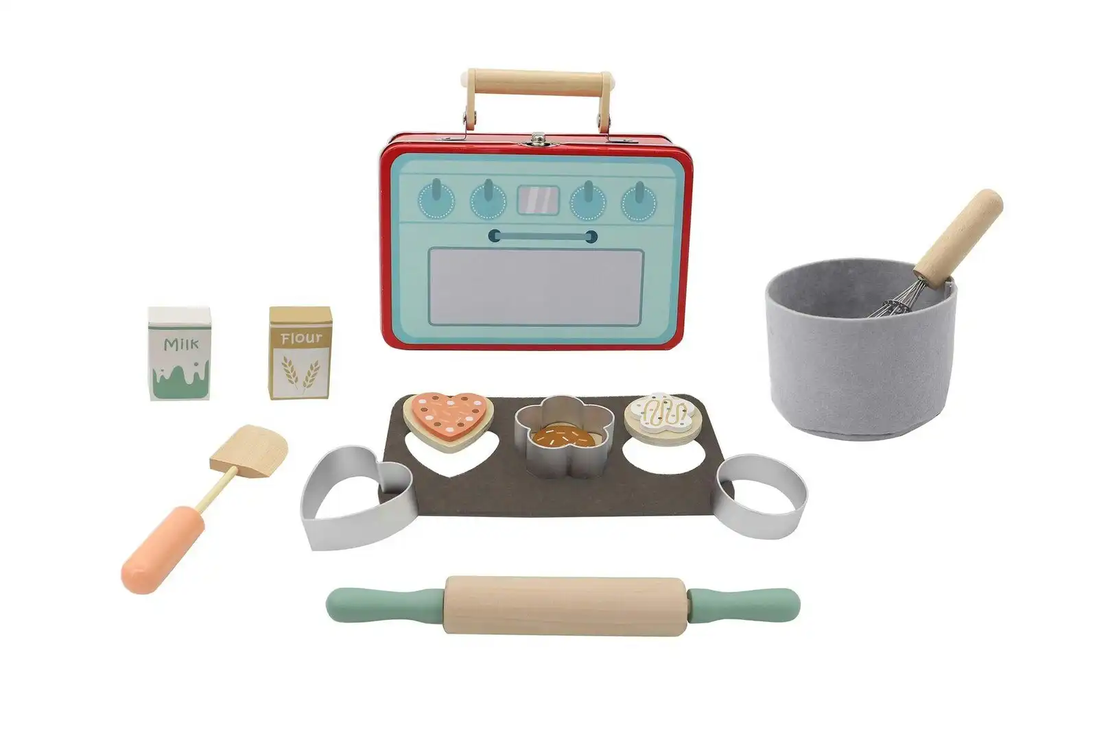 Kaper Kidz Children's Cookie Baking/Cooking Imaginative Playset In Tin Case 3+