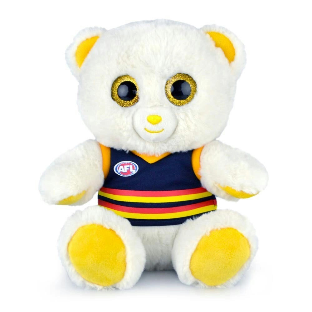 Korimco AFL 22cm Kids/Children Small Sparkle Eyes Plush Teddy Bear Adelaide