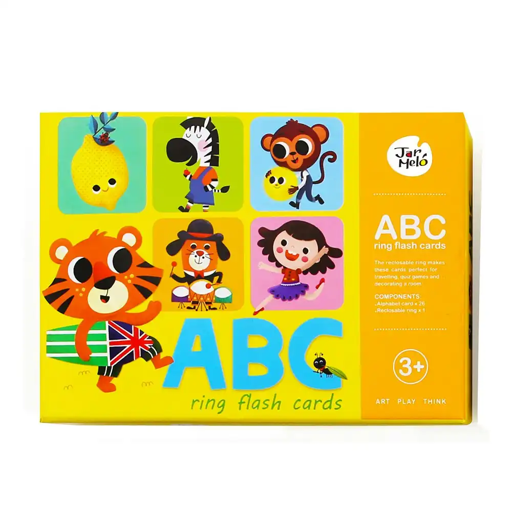 27pc Jarmelo ABC Alphabet Ring Flash Cards Baby Educational/Learning Toy 12m+