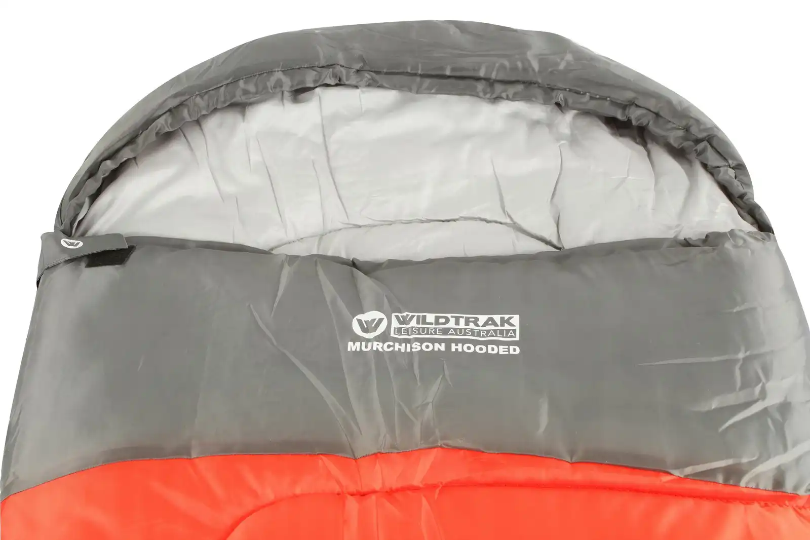 Wildtrak Murchison 230x75cm Hooded Sleeping Bag Thermal Camping Sleeper Red