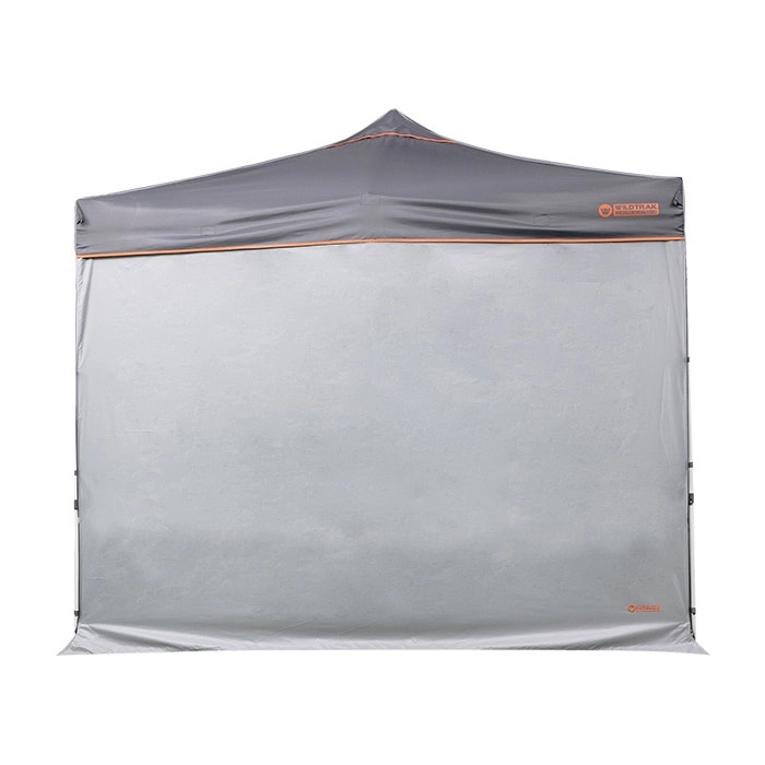 Wildtrak Solid Wall 3.0 Cover Accessory w/ Zipper For Camping 3m Gazebo Grey