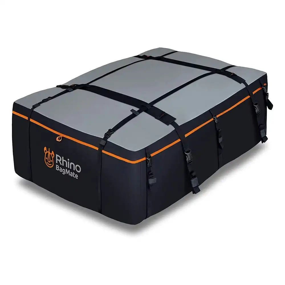 Rhino BagMate 650L Military-Grade Waterproof Roof Bag Storage For Car Black