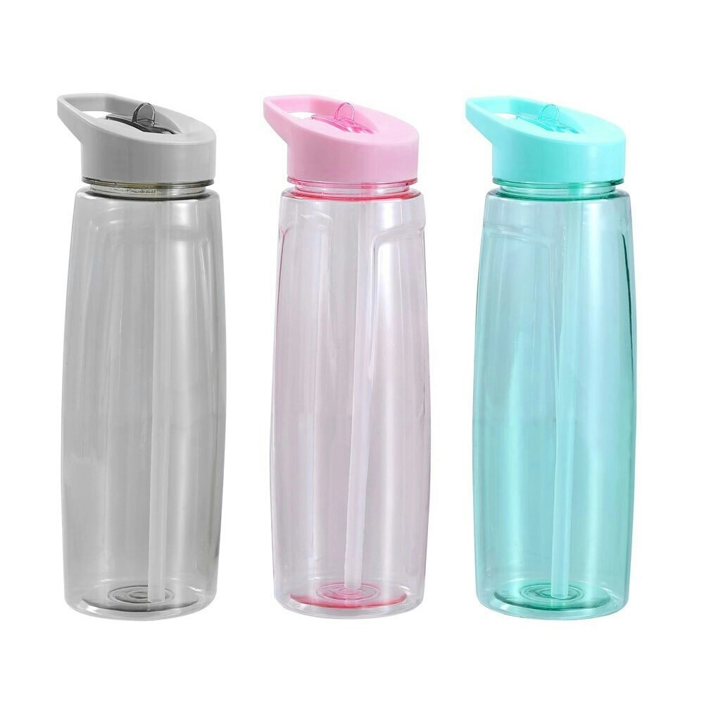 3x Lemon & Lime 800ml Drink Bottle Water/Juice Container w/ Screw Top Lid Assort