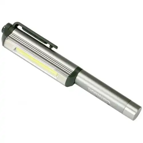 Camelion 3W Flashlight COB LED Aluminium Magnetic Pen Light w/ 3x AAA Batteries
