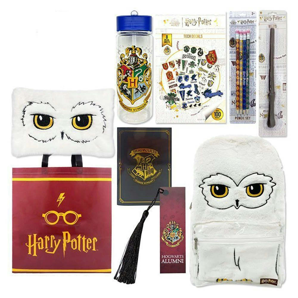 Harry Potter Classic 23 Kids Showbag Backpack/Drink Bottle Tech Decal/Pencil Set