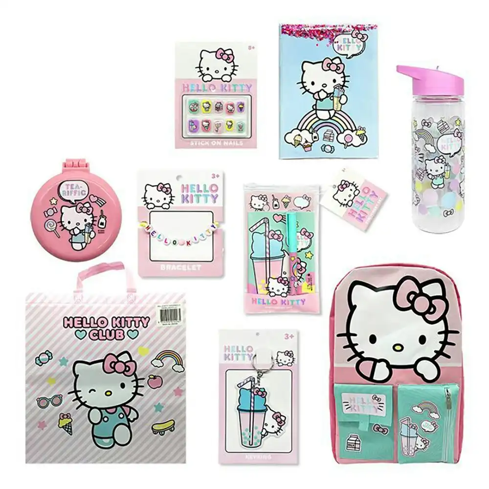 Hello Kitty 23 B Kids Showbag A5 Notebook/Backpack Bracelet/Keychain Hair Brush