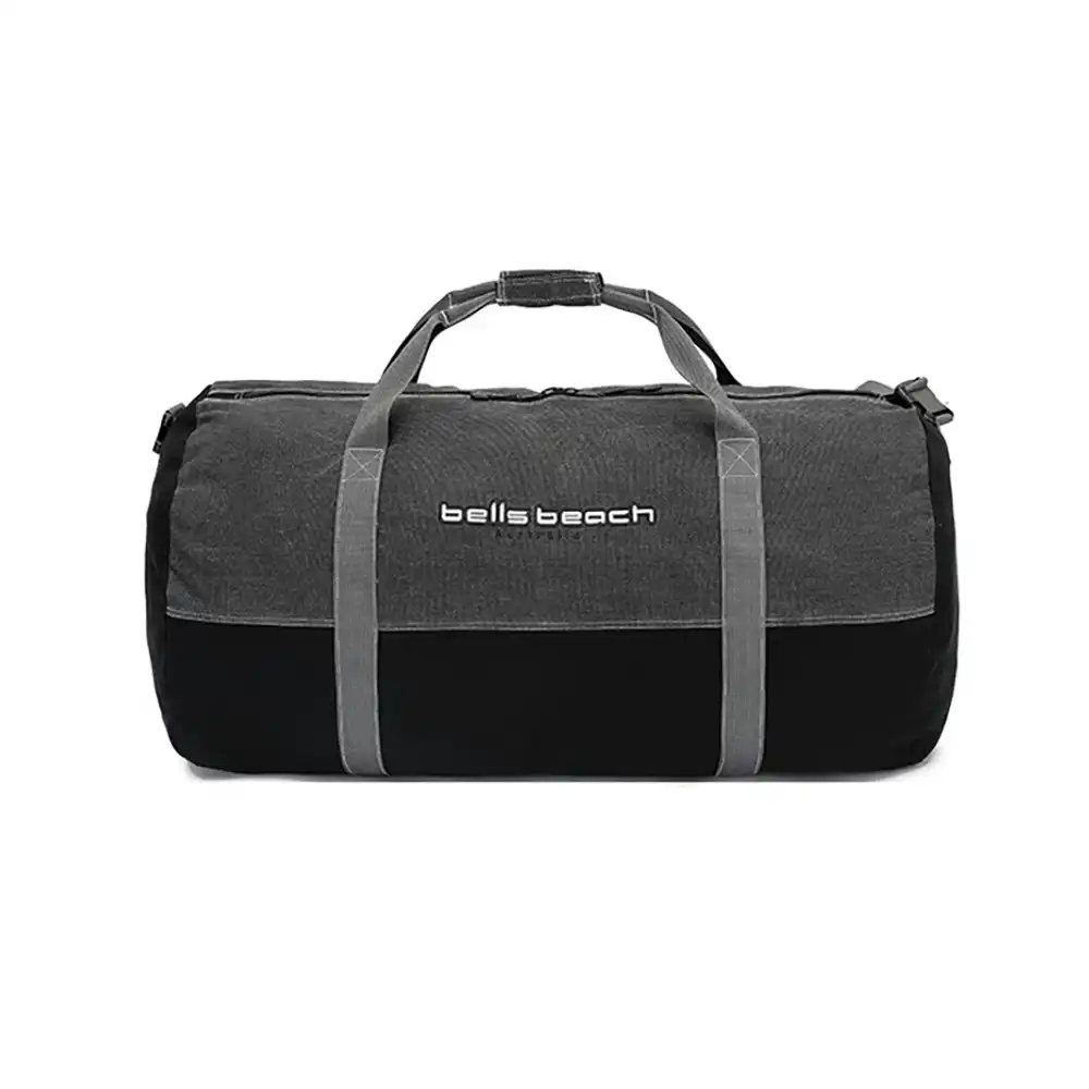 Bells Beach Canvas Barrel Weekender/Duffle/Overnight Bag 85x50x50cm - Black