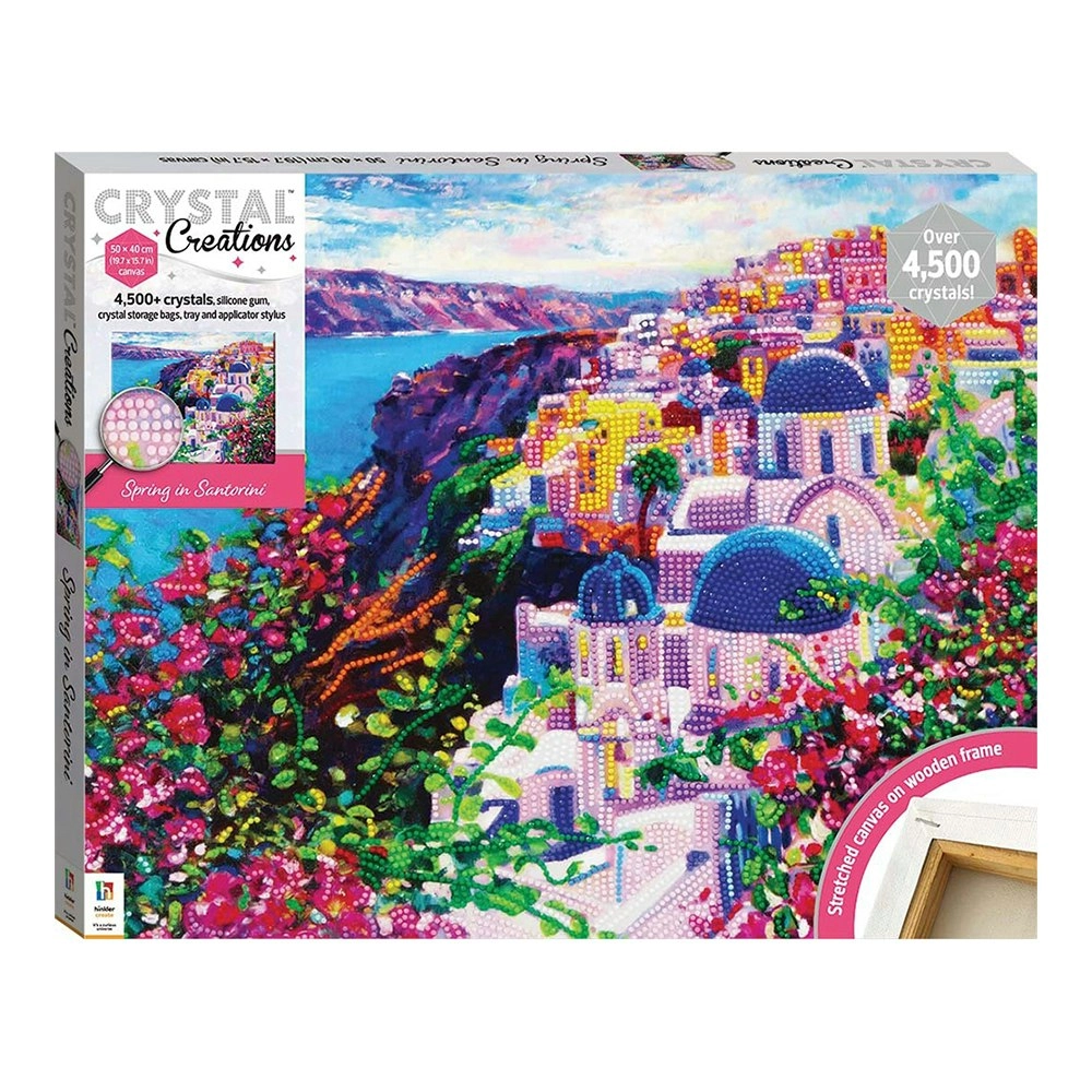 Art Maker Crystal Creations Canvas: Spring in Santorini Activity Kit 14y+