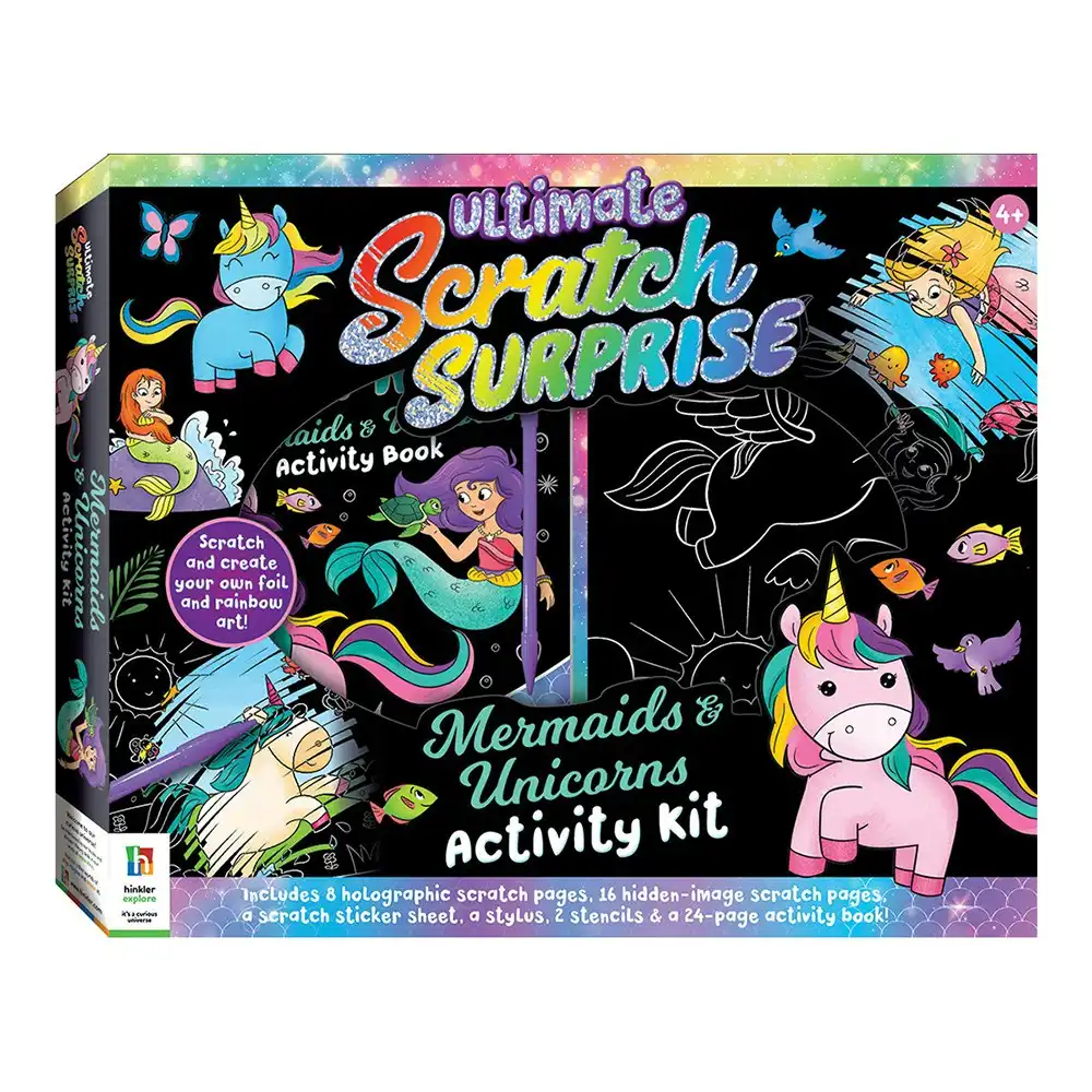 Kaleidoscope Ultimate Scratch Surprise Mermaids & Unicorns Activity Kit 4y+