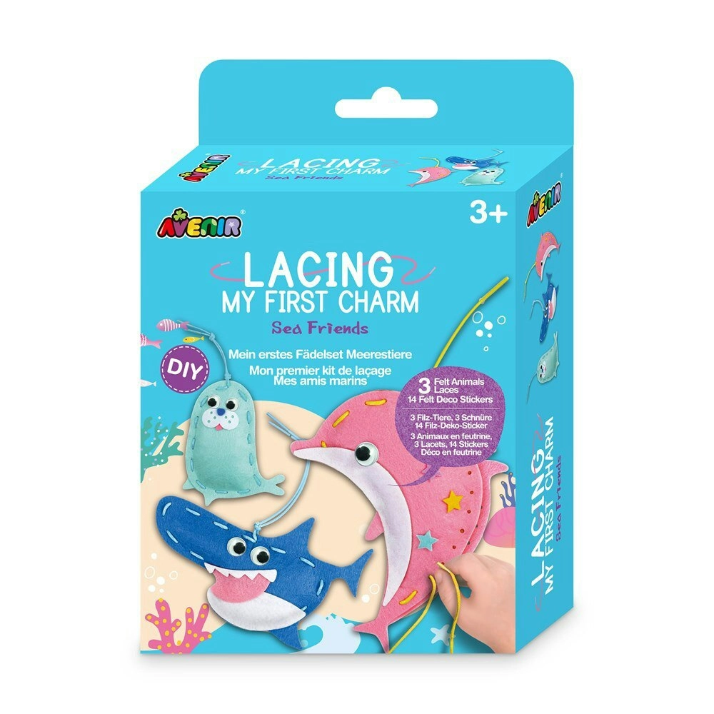 Avenir Lacing My First Charm Sea Friends Kids/Toddler Art/Craft Activity 3y+