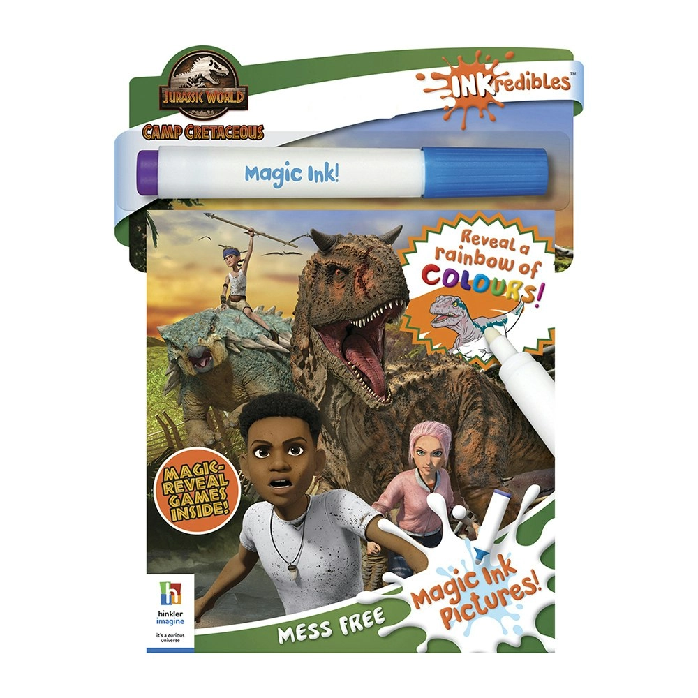 Inkredibles Jurassic World Camp Cretaceous Magic Ink Activity Kit Book 3y+