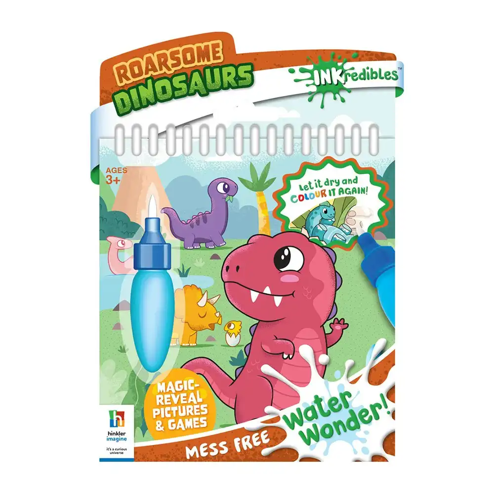 Inkredibles Roarsome Dinosaurs Water Wonder Magic Pictures/Games Colouring Kit