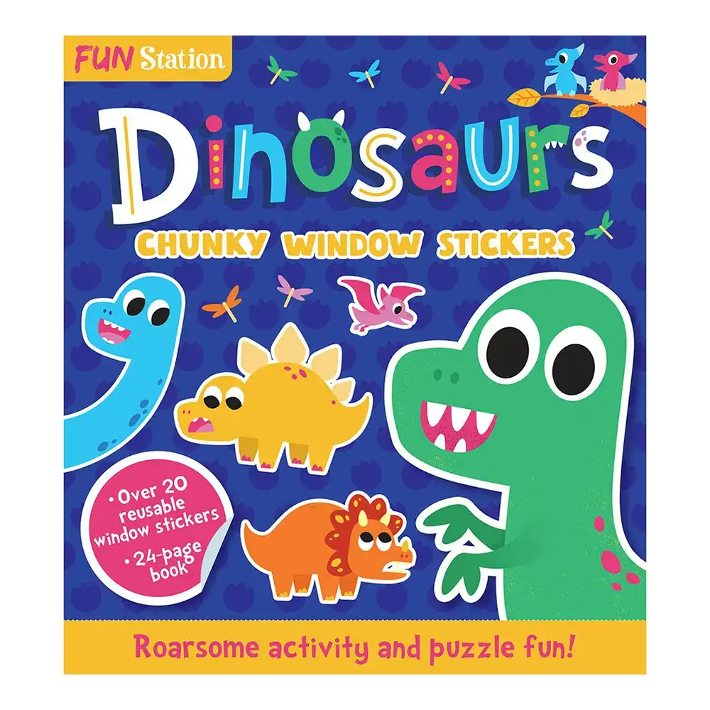 Fun Stations Dinosaurs Chunky Window Stickers Kids/Children Activity Book 5y+