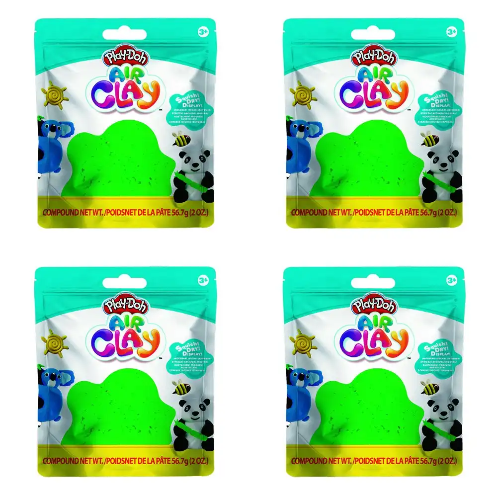 4x Play-Doh 2oz Air Clay Kids/Children Art Craft Fun Play Creative Toy 3y+ Green