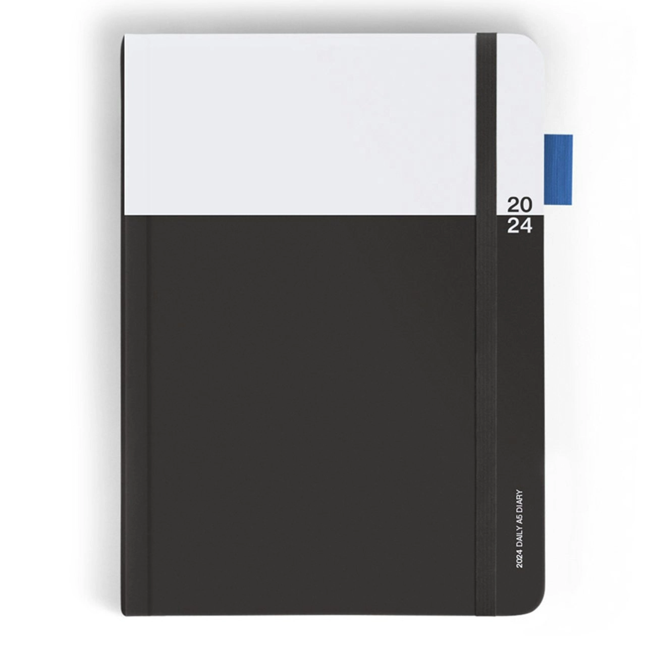 Any Day Now 2024 Daily Freestyler Dot Grid A5 Notebook Journal Black & Grey