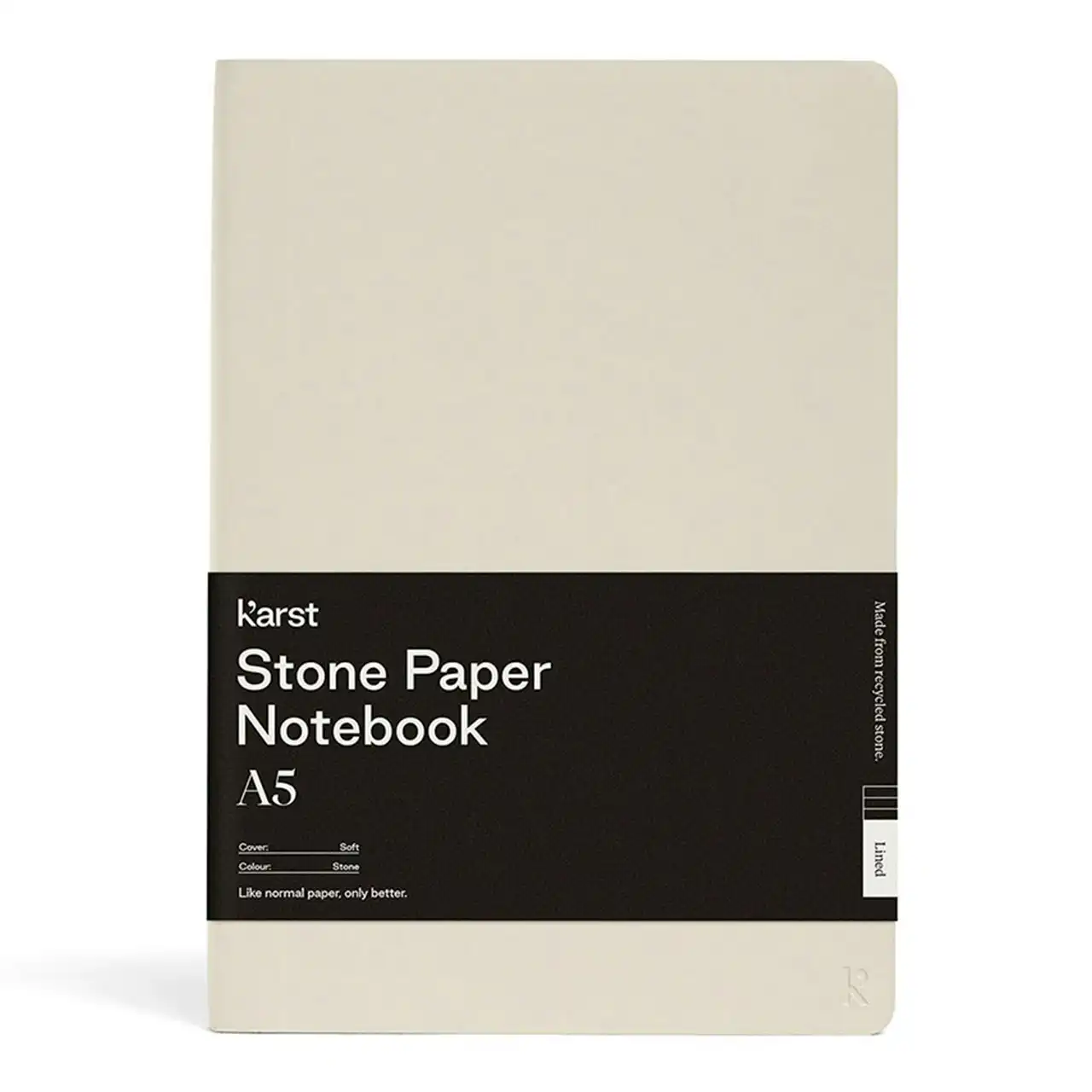 Karst Soft Cover A5 Notebook Dot Grid Paper Writing Journal 144 Pages Stone