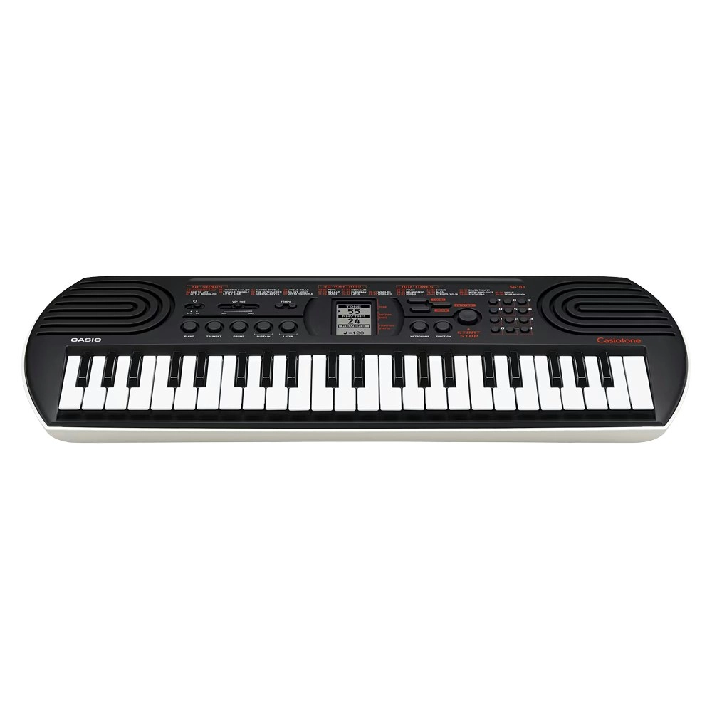 Casio Casiotone SA81 44-Key Musical Portable Mini Electric Keyboard Black