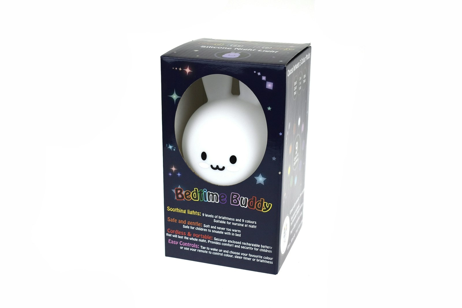 Kaper Kidz Bedtime Buddy Silicone 19cm Bugsy The Bunny Night Light Decor 12m+