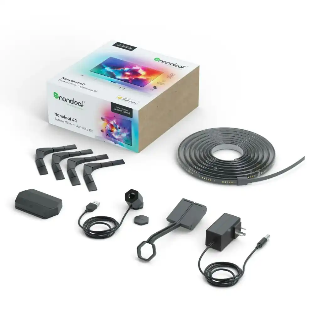 Nanoleaf 4D Screen Mirror & Lightstrip Camera Kit 4m For 65″ TVs & Monitors