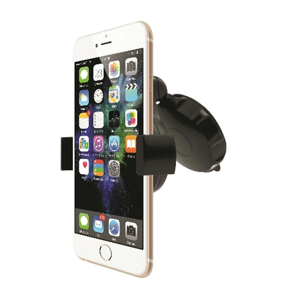 3sixT Pivot Adjustable Car Window/Dashboard Mount/Holder For Smartphone Black