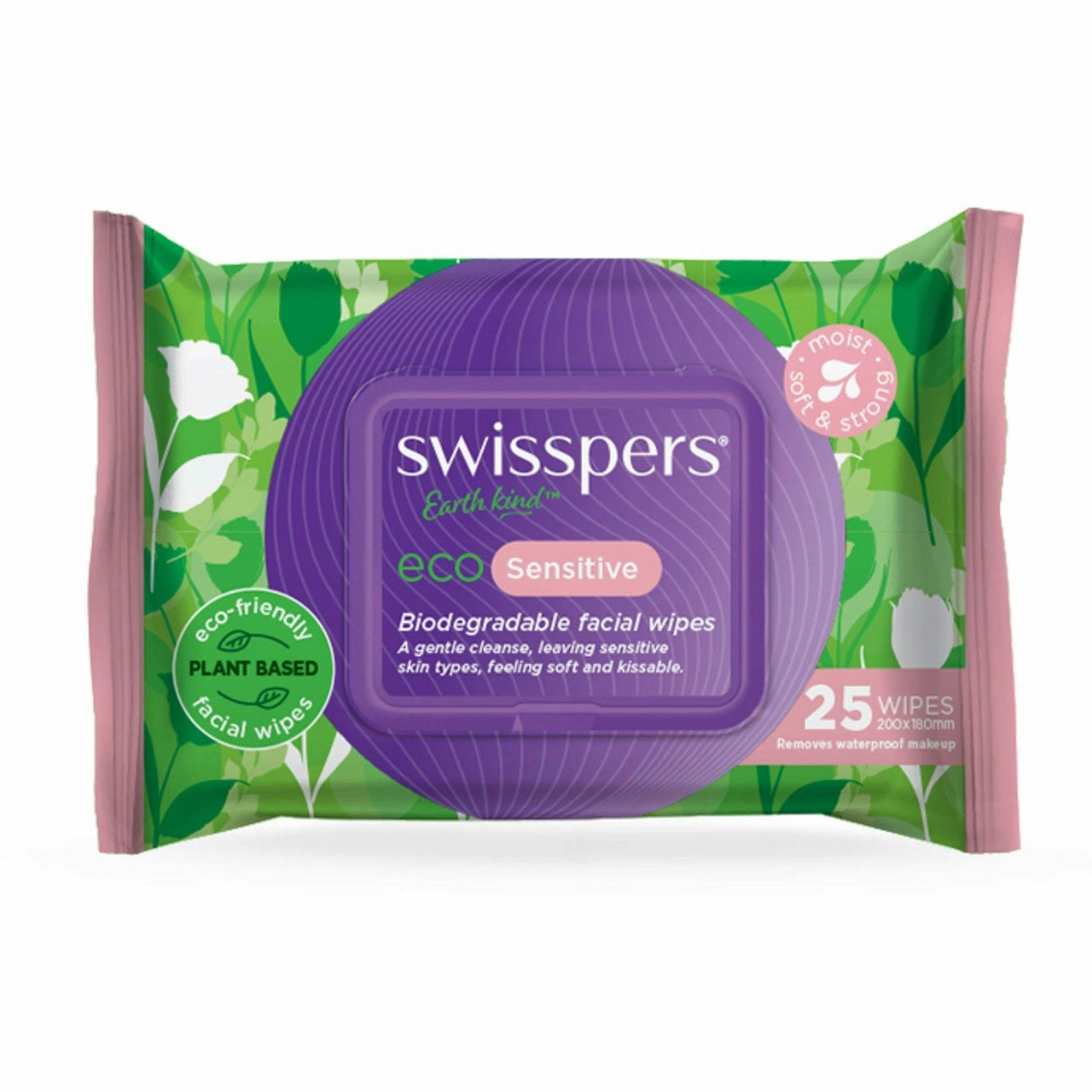 Swisse Swisspers Eco Facial Wipes Sensitive 25