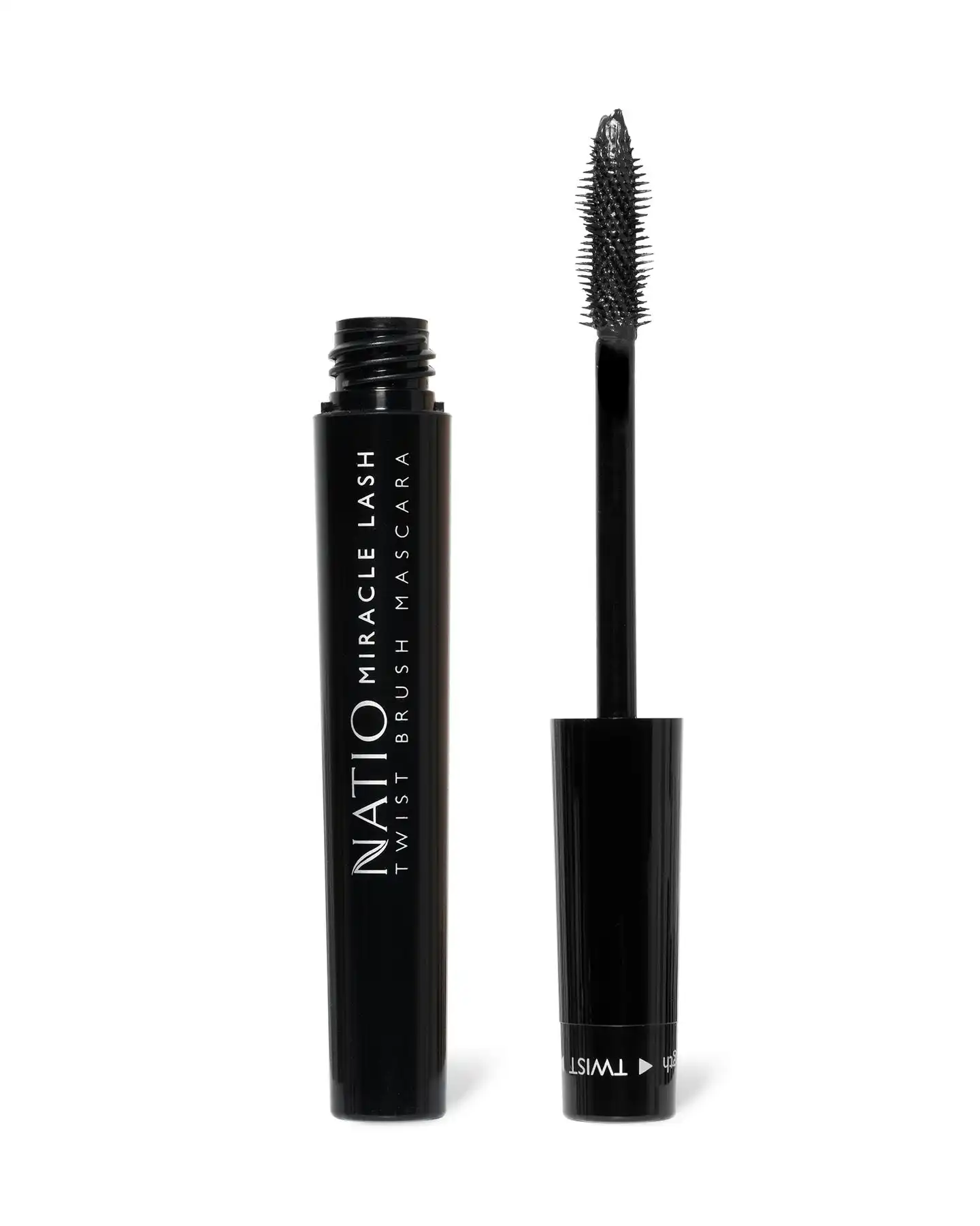 Natio Miracle Lash Twist Brush Length & Volume Mascara - Black 6.5ml