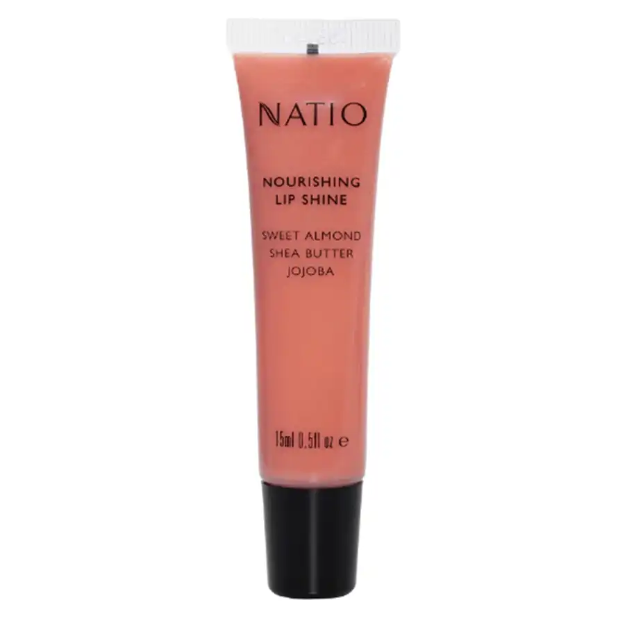 Natio Nourishing Lip Shine - Pink Coral