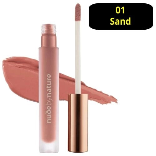 Nude by Nature Satin Liquid Lipstick Sand