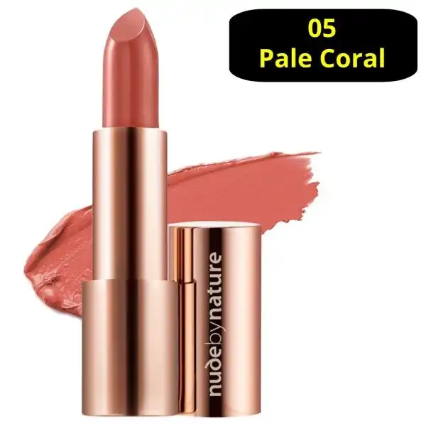 Nude by Nature Moisture Shine Lipstick 05 Pale Coral