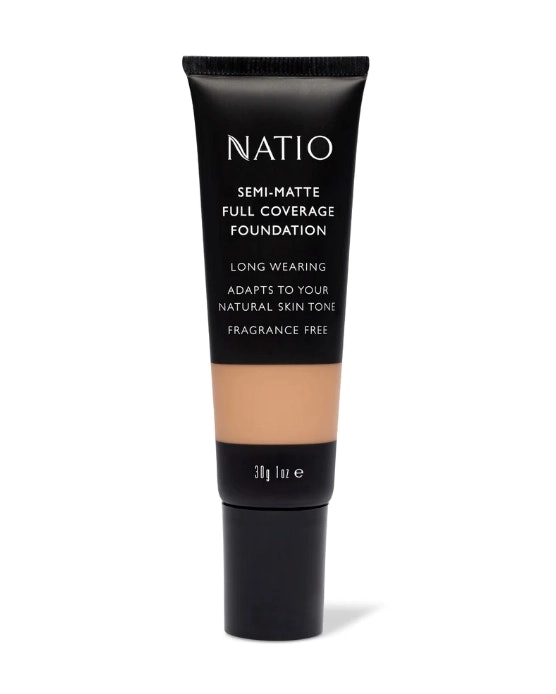 Natio Semi-matte Full Cover Foundation Hazelnut