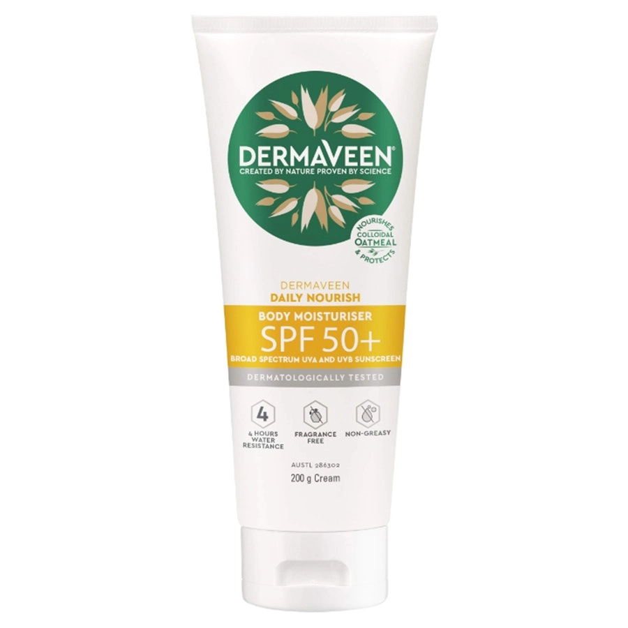 DermaVeen Daily Nourish Body Moisturiser Spf 50+ 200g