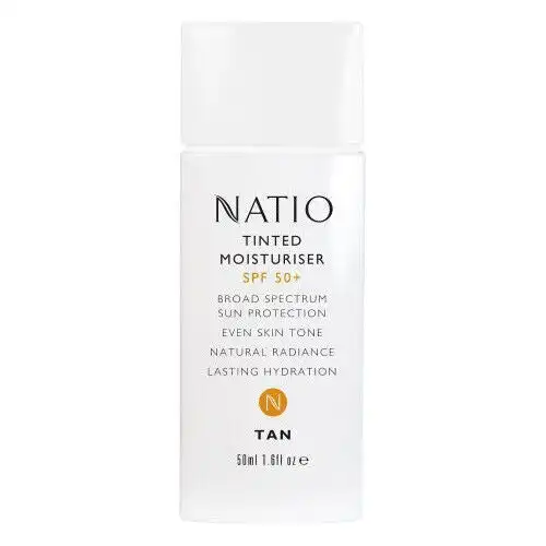 Natio Tinted Moisturiser Spf50 Tan