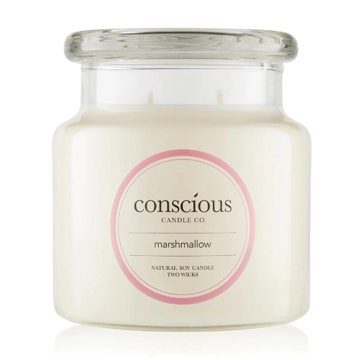 Conscious Candles Conscious Candle Marshmallow 510g Soy Candle Twin Wick