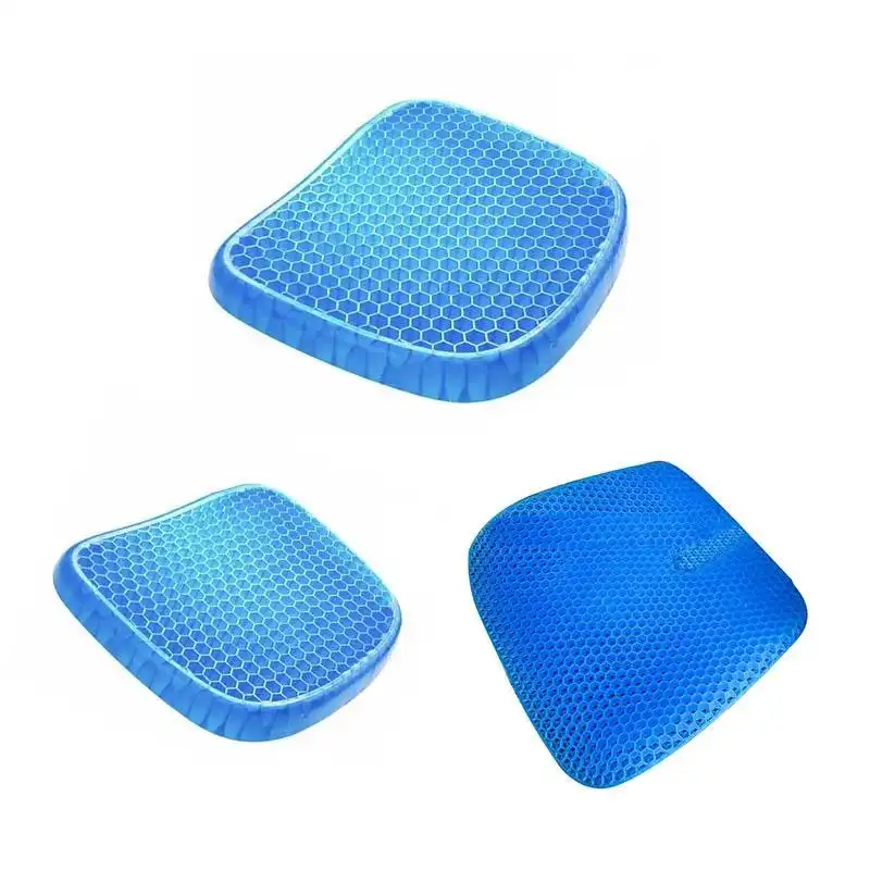 Gel Honeycomb Seat Comfort Cushion Flex Back Support Spine Protector