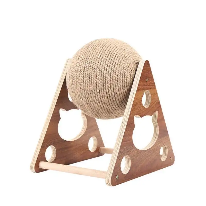 2022 Pet Cat Scratcher Toy Natural Sisal Cat Scratching Ball High Quality Au